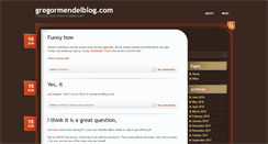 Desktop Screenshot of gregormendelblog.com