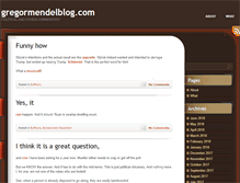 Tablet Screenshot of gregormendelblog.com